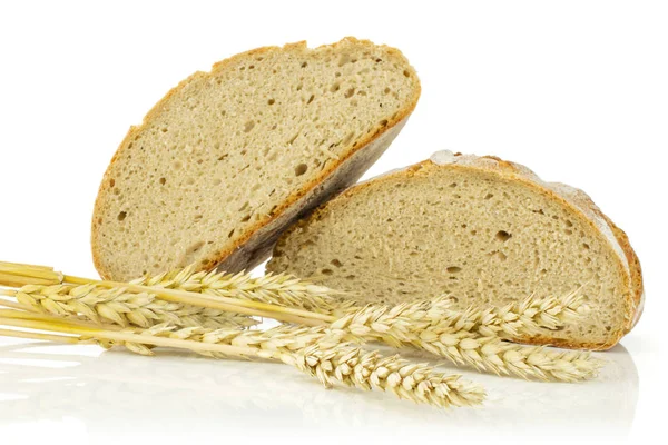 Çavdar buğday ekmeği beyaz izole