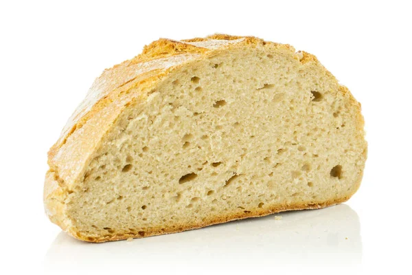 Chleb pszenny żytni na białym tle — Zdjęcie stockowe