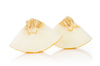 Sarı kanarya kavunu beyaz izole