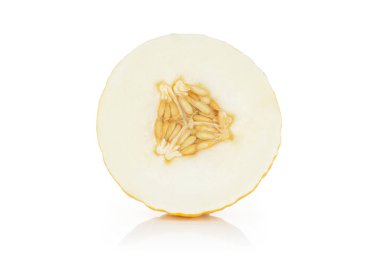 Sarı kanarya kavunu beyaz izole