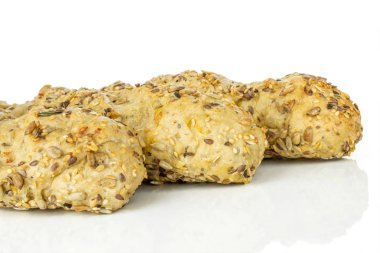 Beyaz üzerinde izole taze tahıl baget