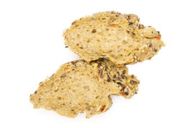 Beyaz üzerinde izole taze tahıl baget