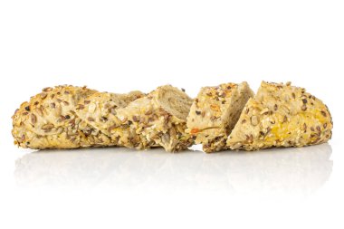 Beyaz üzerinde izole taze tahıl baget