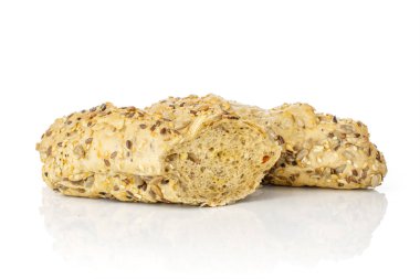 Beyaz üzerinde izole taze tahıl baget