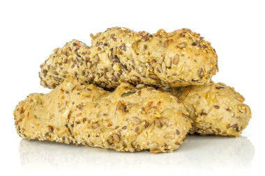 Beyaz üzerinde izole taze tahıl baget