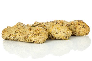 Beyaz üzerinde izole taze tahıl baget