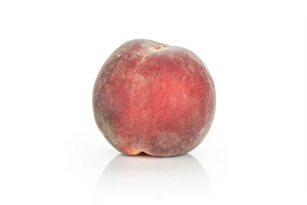 Fresh red peach isolated on white — Stock Photo, Image