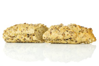 Beyaz üzerinde izole taze tahıl baget