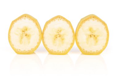 beyaz izole sarı olgun muz