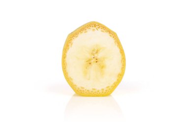 beyaz izole sarı olgun muz