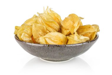 Taze turuncu physalis beyaz izole