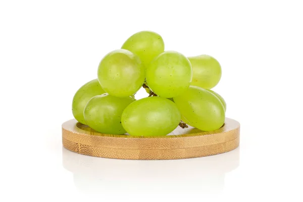 Fresh green grape isolated on white — Stock Photo, Image