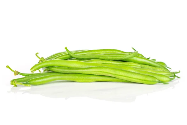 Fresh green bean isolated on white Royalty Free Stock Photos