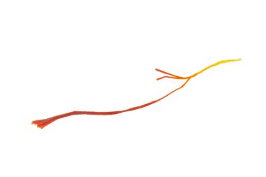 Kuru shaffron iplik beyaz izole