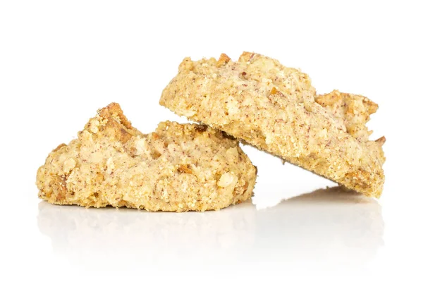 Haver crumble biscuit geïsoleerd op wit — Stockfoto