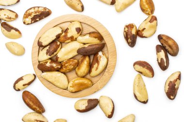 Kabuksuz brezilya somun beyaz izole