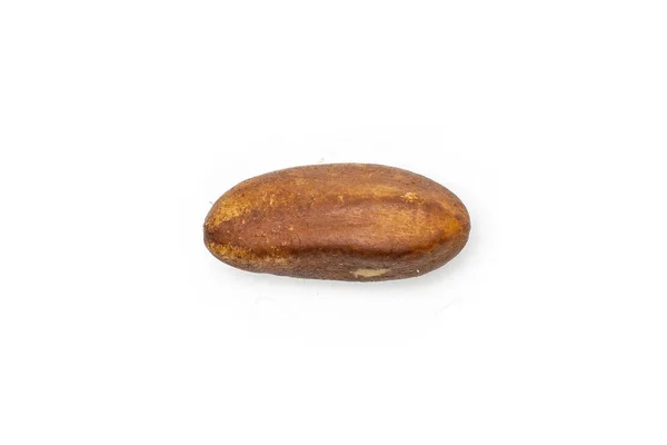 Kacang brazil tak bercangkang diisolasi pada warna putih — Stok Foto