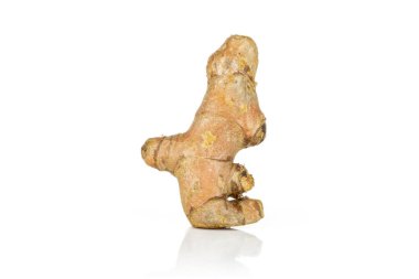 Parlak zerdeçal rizom beyaz izole