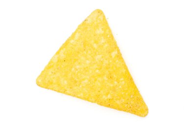 Tortilla peynir cipsi beyaz izole