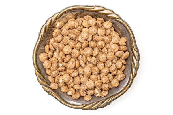 Sfere di cocco di cereali isolate su bianco — Foto Stock