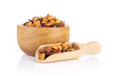 Lavander çilek çayı beyaz izole