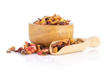 Lavander çilek çayı beyaz izole