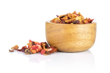 Lavander çilek çayı beyaz izole