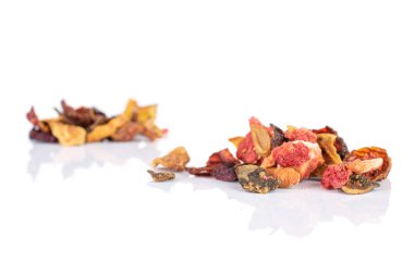 Lavander çilek çayı beyaz izole