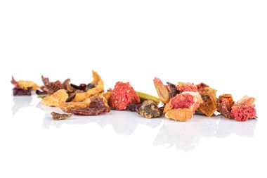 Lavander çilek çayı beyaz izole