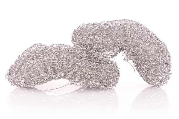 Mutfak temizleme süngeri beyaz izole