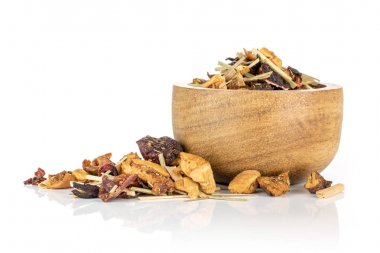 Karışık meyve çayı beyaz izole