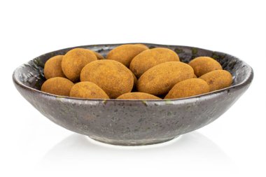 Çikolata tarçın badem beyaz izole