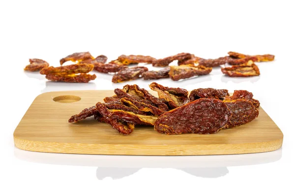 Red dried tomato isolated on white — Stock Photo, Image