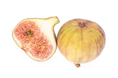 taze incir meyve üzerinde beyaz izole