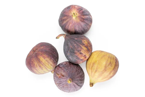 Fig. Frutas frescas isoladas em branco — Fotografia de Stock