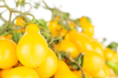 Sarı armut domates beyaz izole