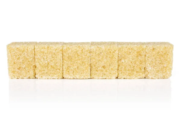 Коричневый кубик сахара — стоковое фото