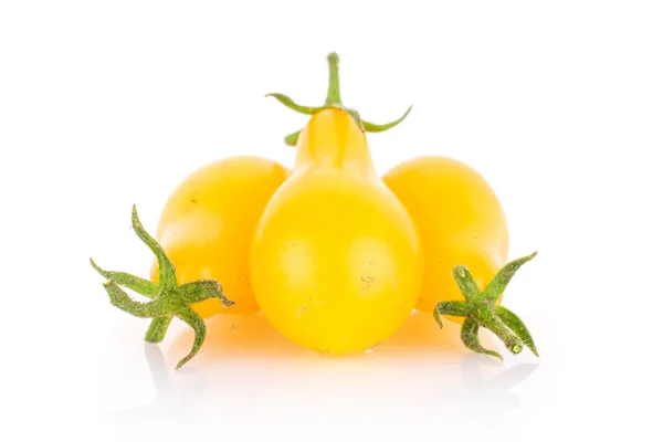 Yellow pear tomato isolated on white — Stock Photo, Image