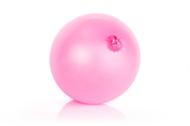 Beyaz üzerinde izole edilmiş renkli balonlar