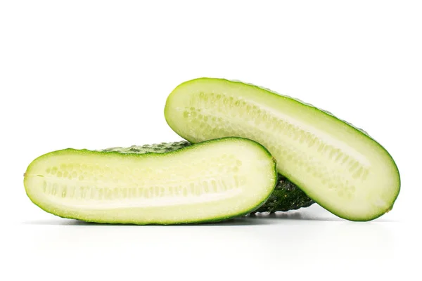 Fresh pickling cucumber isolated on white — Stock Photo, Image