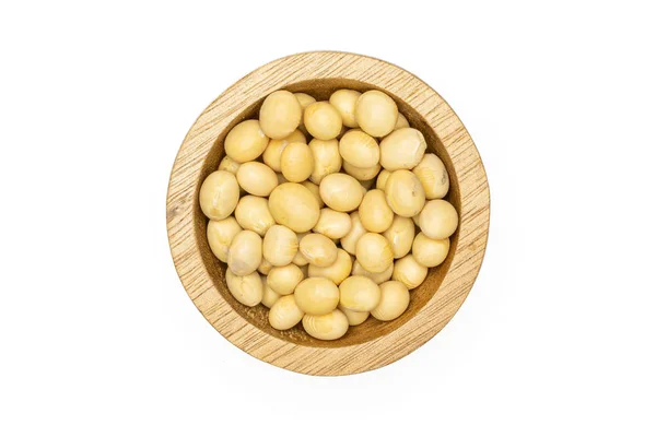 生黄色大豆を白に分離 — ストック写真