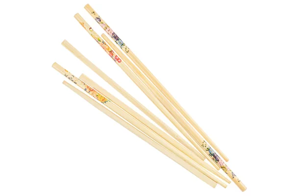 Asian chopsticks isolated on white — Stock Photo, Image