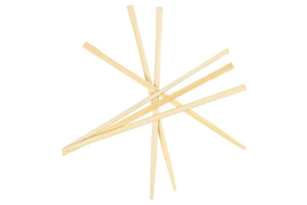 亚洲筷子隔离在白色 — 图库照片