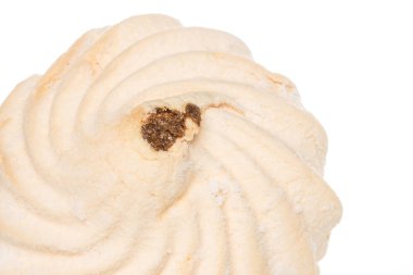 Taze pastel tatlı zefir beyaz üzerine izole