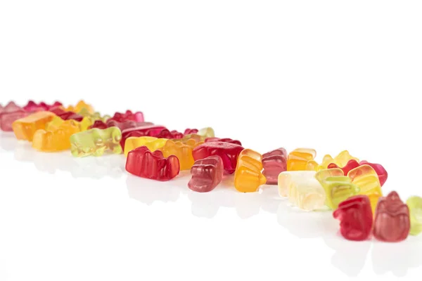 Colorful gummy bear isolated on white — Stock Photo, Image