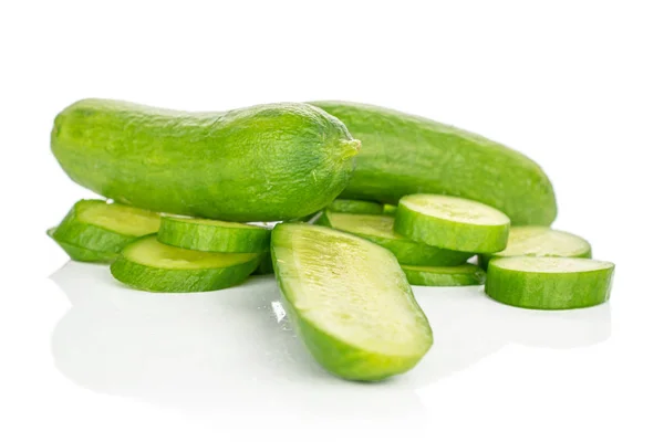 Fresh mini cucumber isolated on white — Stock Photo, Image