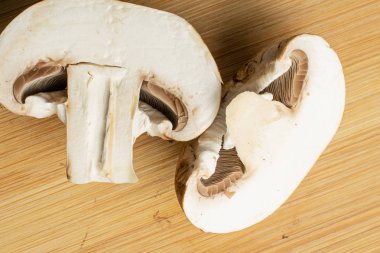 Hafif tahtada taze kahverengi mantar.