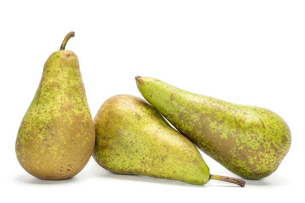 Fresh green conference pear isolated on white — Stock Photo, Image