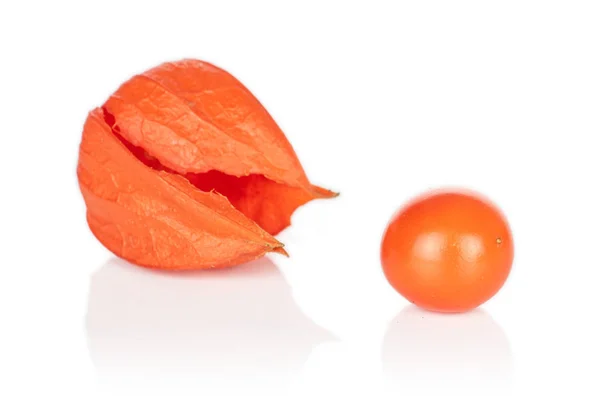Fresh orange physalis isolated on white — Stock Photo, Image