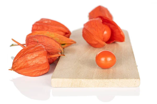 Fresh orange physalis isolated on white — Stock Photo, Image